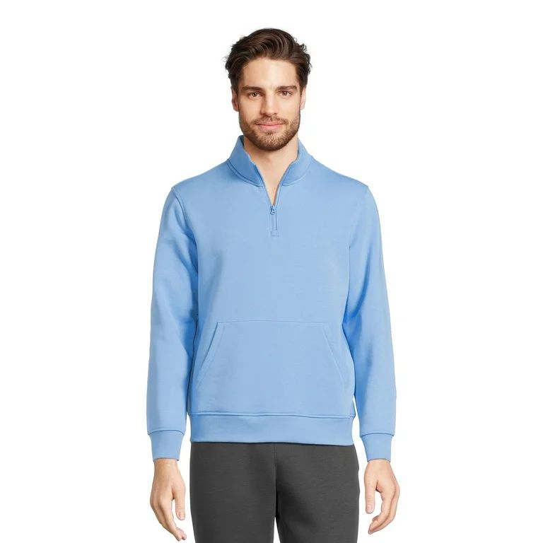 Athletic Works Men’s Fleece Quarter Zip Pullover, Sizes S-3XL | Walmart (US)