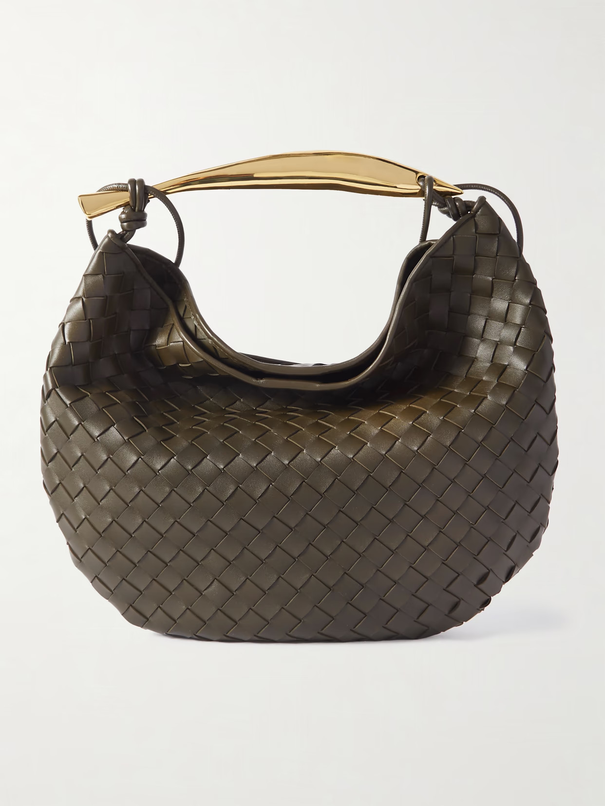 Bottega Veneta - Sardine Medium Intrecciato Leather Shoulder Bag - Green | NET-A-PORTER (US)