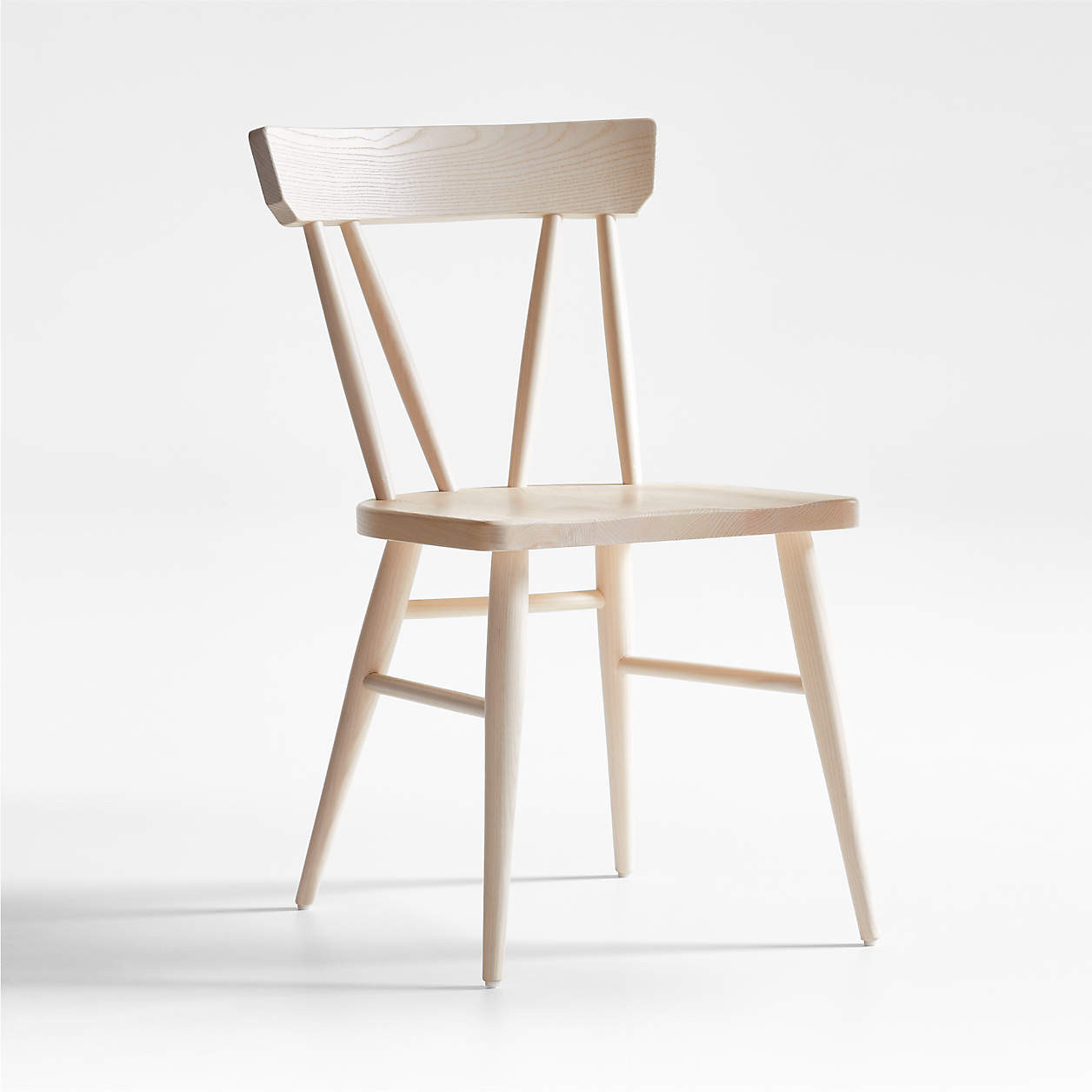 Juni Bleached Ash Dining Chair + Reviews | Crate & Barrel | Crate & Barrel