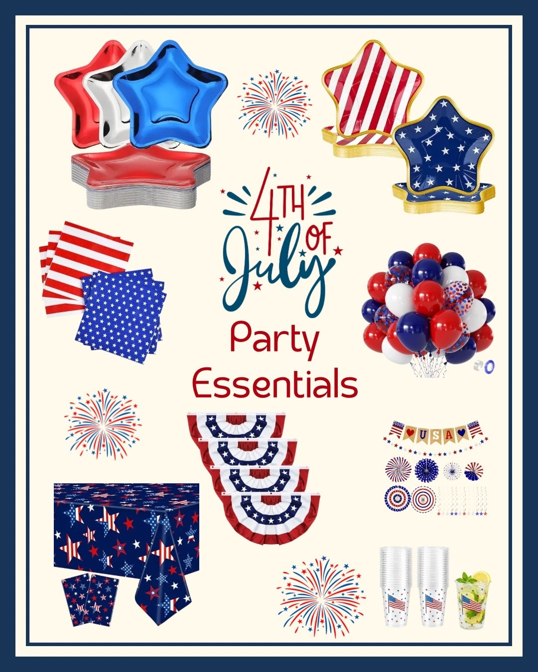 4th of July Party Essentials ❤️🤍💙

Hosting this Fourth of July? I’ve rounded up all of my favorite party essentials in one place! 🇺🇸

From patriotic plates and napkins to balloons, banners, table covers, cups, and front porch décor—these are the little touches that make your celebration feel festive without a lot of extra work.

Happy hosting! ❤️🤍💙

#LTKSeasonal