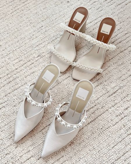 Bridal shoes from Dolce Vida, and some fun, Amazon dupes! These are so cute for bridal showers, bachelorette parties, or even your wedding day or rehearsal dinner! 

#LTKwedding
