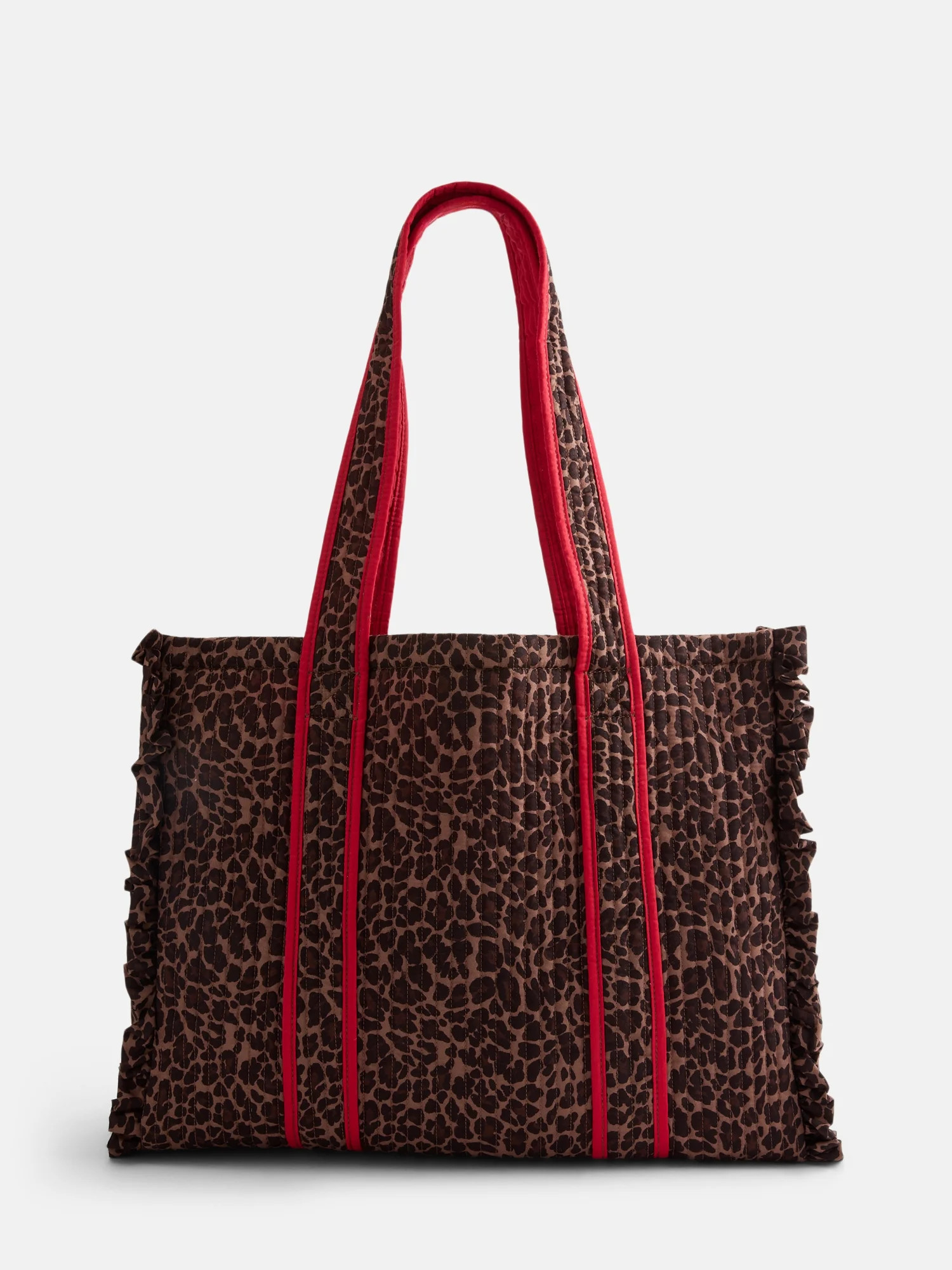 No Boundaries Quilted Tote Bag, Women's, Leopard - Walmart.com | Walmart (US)