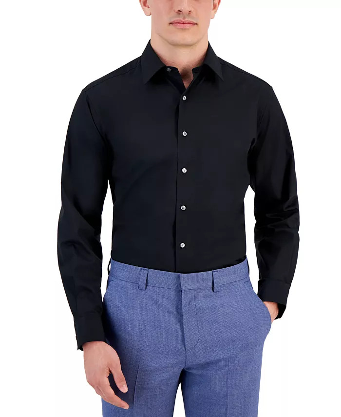 Men's Regular Fit Solid Dress Shirt, Created for Macy's | Macy's