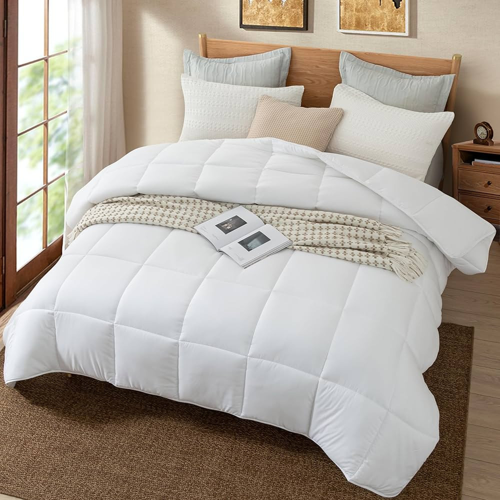 Dorrin Nessin Down Alternative Super Cal King 120x98 Comforter All Season Duvet Insert-Ultra Soft... | Amazon (US)