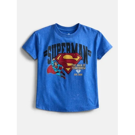 Superman Toddlers' Graphic Tee with Short Sleeves, Sizes 12M-5T | Walmart (US)