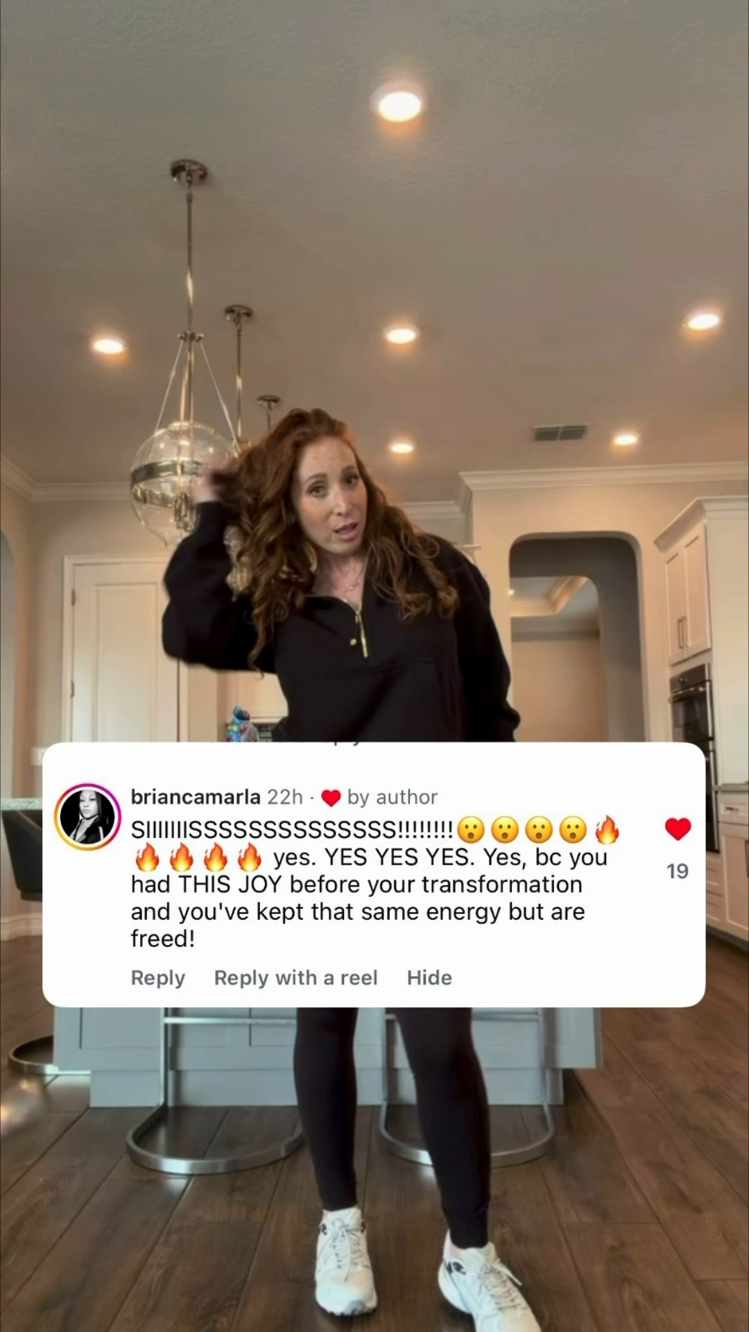 Our bodies are a vessel that carry us through this life. Yes we need to honor and be grateful for these vessels, but it’s important to remember that we are so much more than just our bodies! ❤️💫 

Wearing a medium/large sweat shirt and a 10 in the leggings 💖 The color is sequoia and they’re out of the color in the sweatshirt, but they have it in the full zipper and now I want it! 🤪 

#LTKMidsize #LTKActive #LTKselfcare