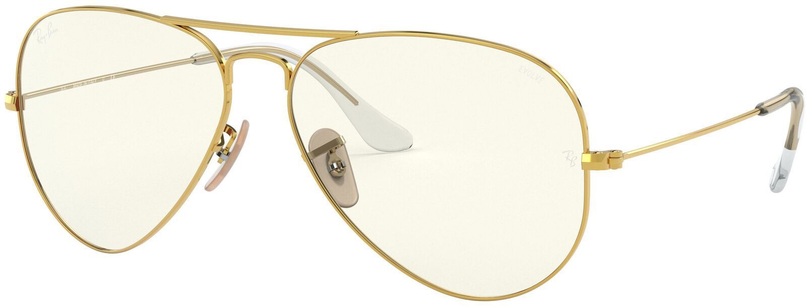 Ray-Ban Aviator Evolve Glasses, Men's, Medium, Gold/Grey | Dick's Sporting Goods