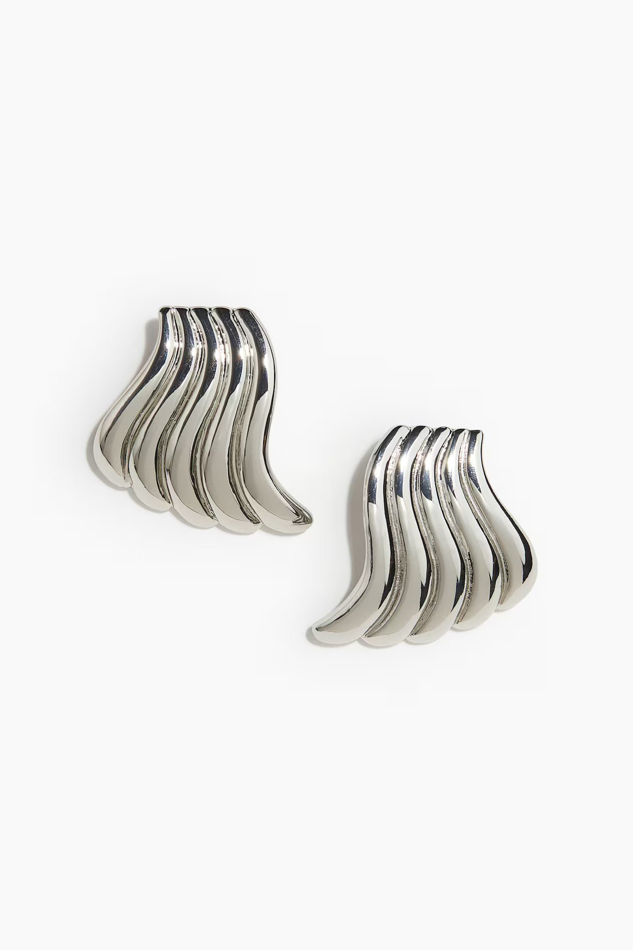 Swirly Earrings - Silver-colored - Ladies | H&M US | H&M (US + CA)