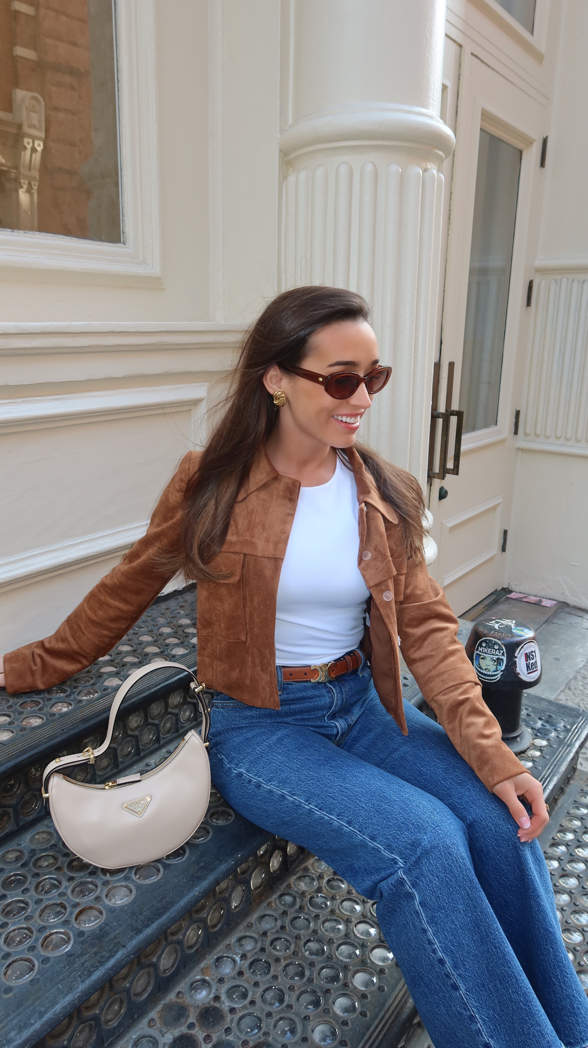 Afternoons in SoHo ❤️‍🔥 @parisinnewyork  #nycoutfit #springoutfit #suede #springinspo #chic 

 

#LTKootd #LTKSeasonal #LTKPetite