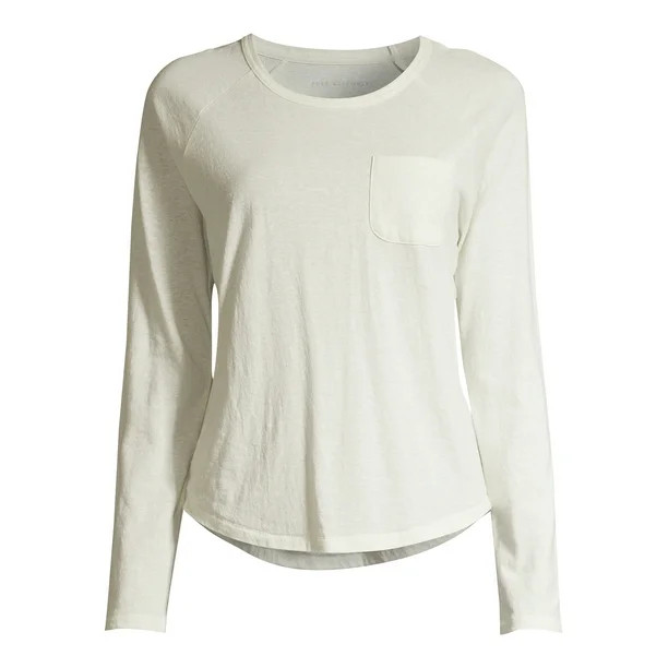 Free Assembly Women's Long Raglan Sleeve T-Shirt | Walmart (US)