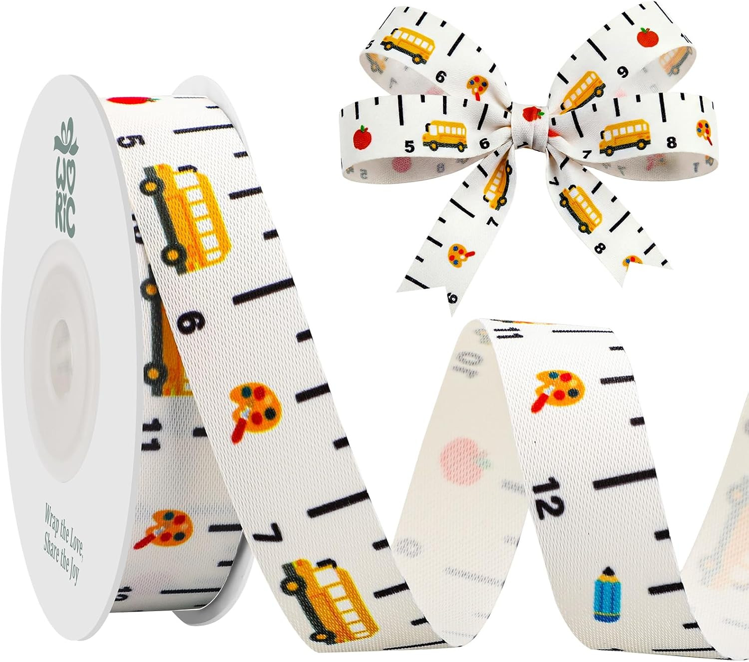 Ruler Ribbon 5/8" X 12 Yards Back to School Ribbon for Teacher | Amazon (US)