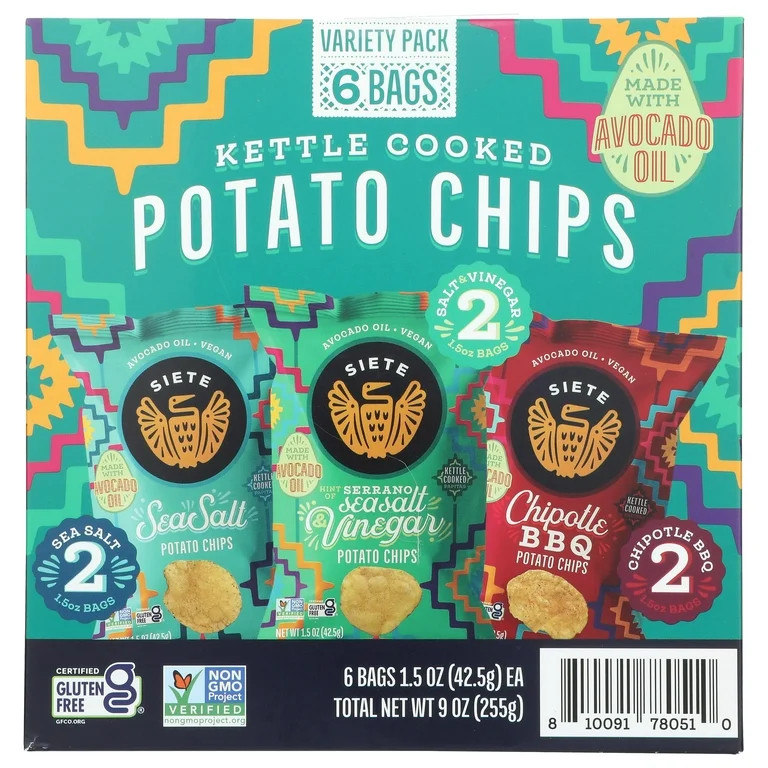 Siete Family Foods Siete Kettle Variety Pack, 6 pack - Walmart.com | Walmart (US)