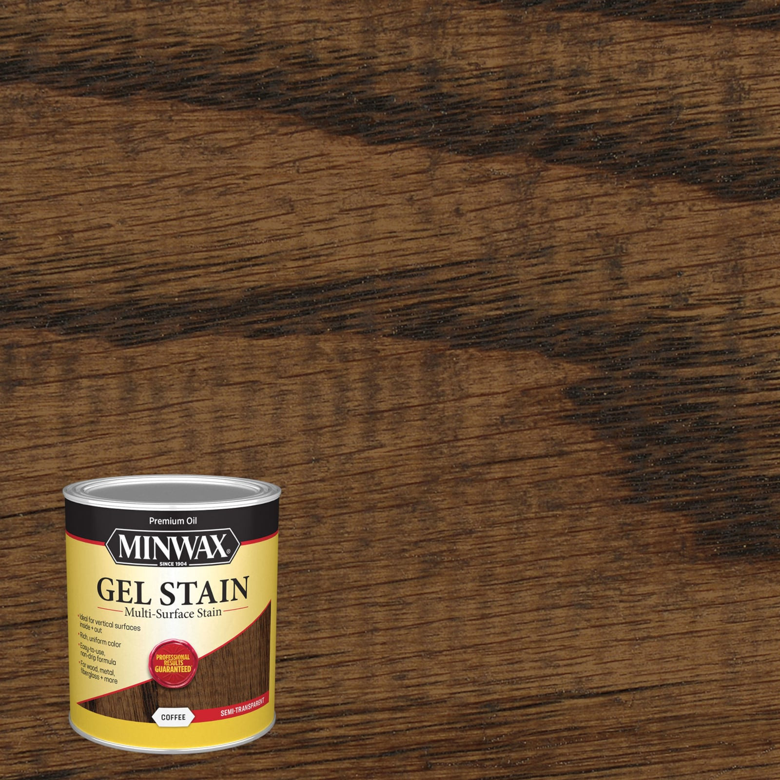Minwax Gel Stain Oil-based Coffee Semi-transparent Interior Stain ( 1-quart ) in Brown | 660910000 | Lowe's