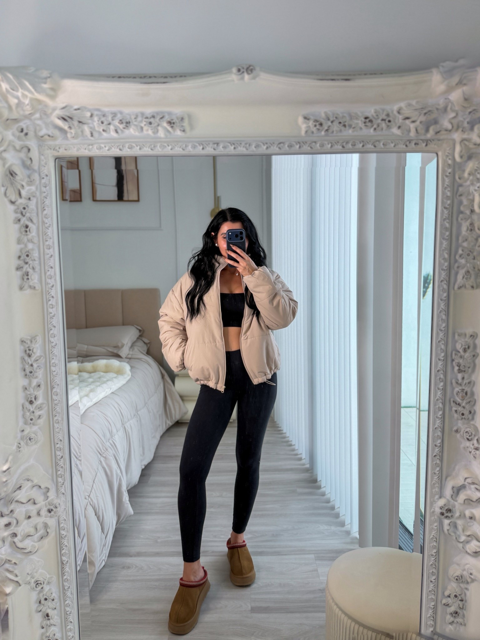 Beige fall/ winter quilted puffer jacket ❄️

#LTKWorkwear #LTKFindsUnder100 #LTKSeasonal