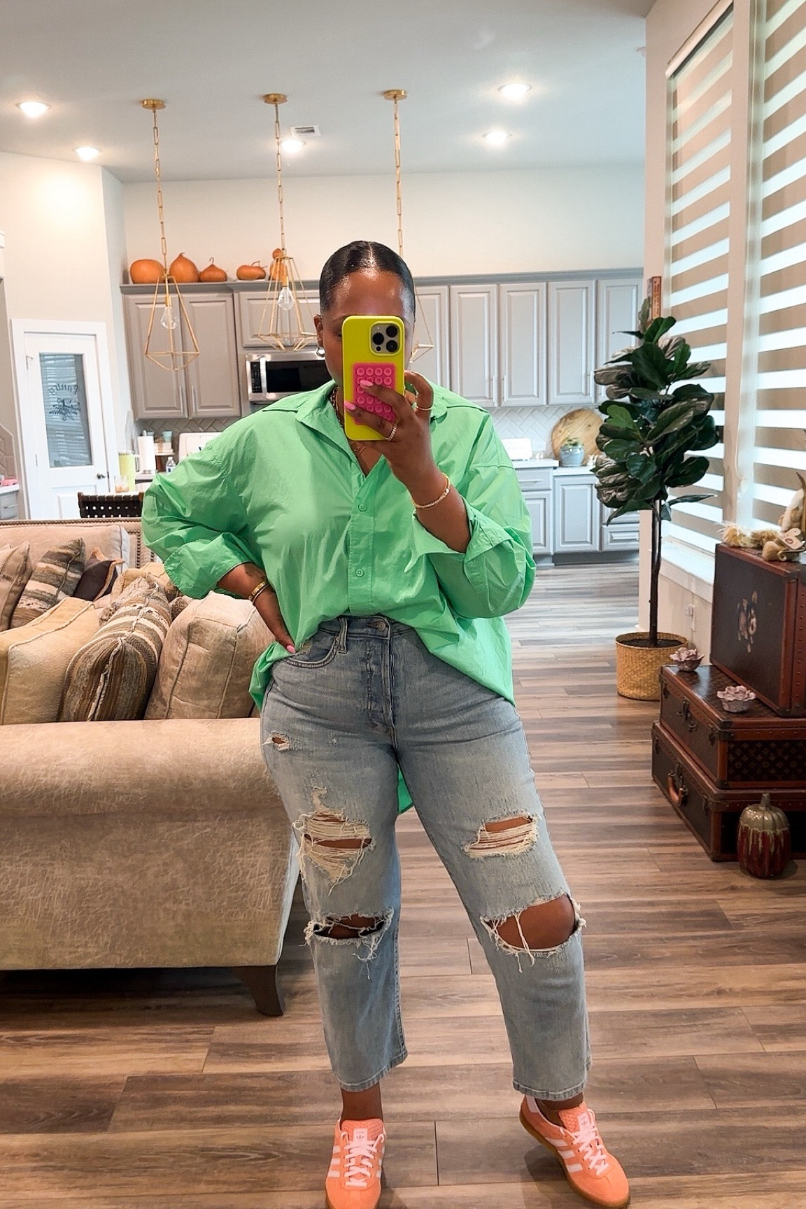 

Jeans-  tts 8
Tube top-  medium 
Slides-  tts 
Button down-  medium 

Everyday outfit - spring outfit - summer outfit - vacation outfit - travel - jeans - high waisted jeans - tube top- slides -  #ltkmidsize #ltksalealert #ltkstyletip