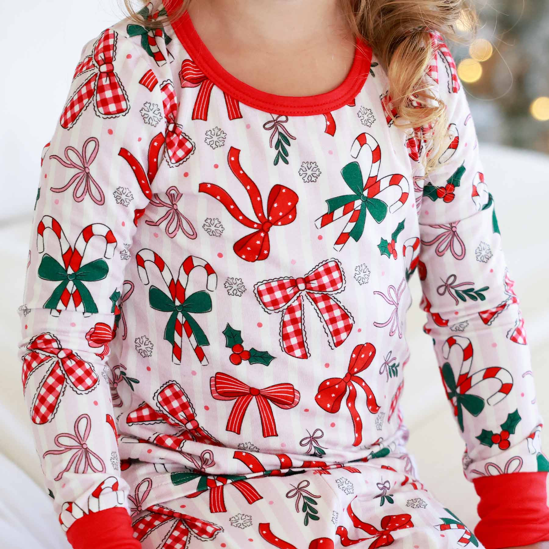Bow What Fun Two Piece Pajama Set | Caden Lane
