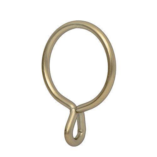 Ivilon Drapery Eyelet Curtain Rings - 1.7" Ring for Curtain Hook Pins, Set of 14 - Warm Gold | Amazon (US)