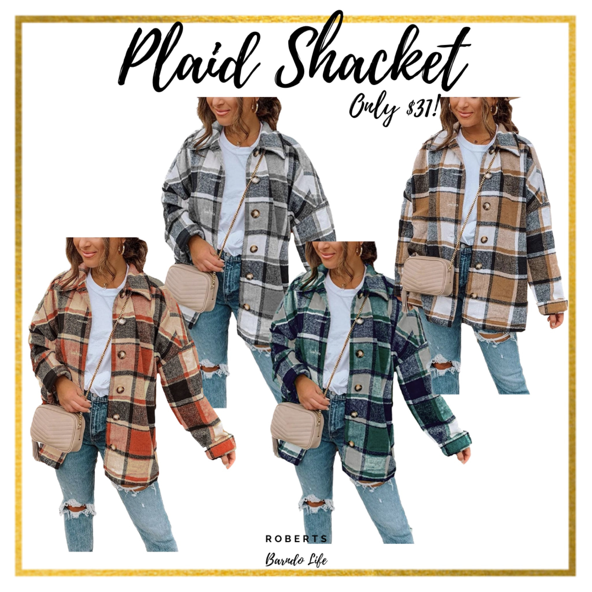 Love this Shacket! The khaki color currently has a $3 off coupon making it $31!

#LTKSeasonal #LTKsalealert #LTKworkwear