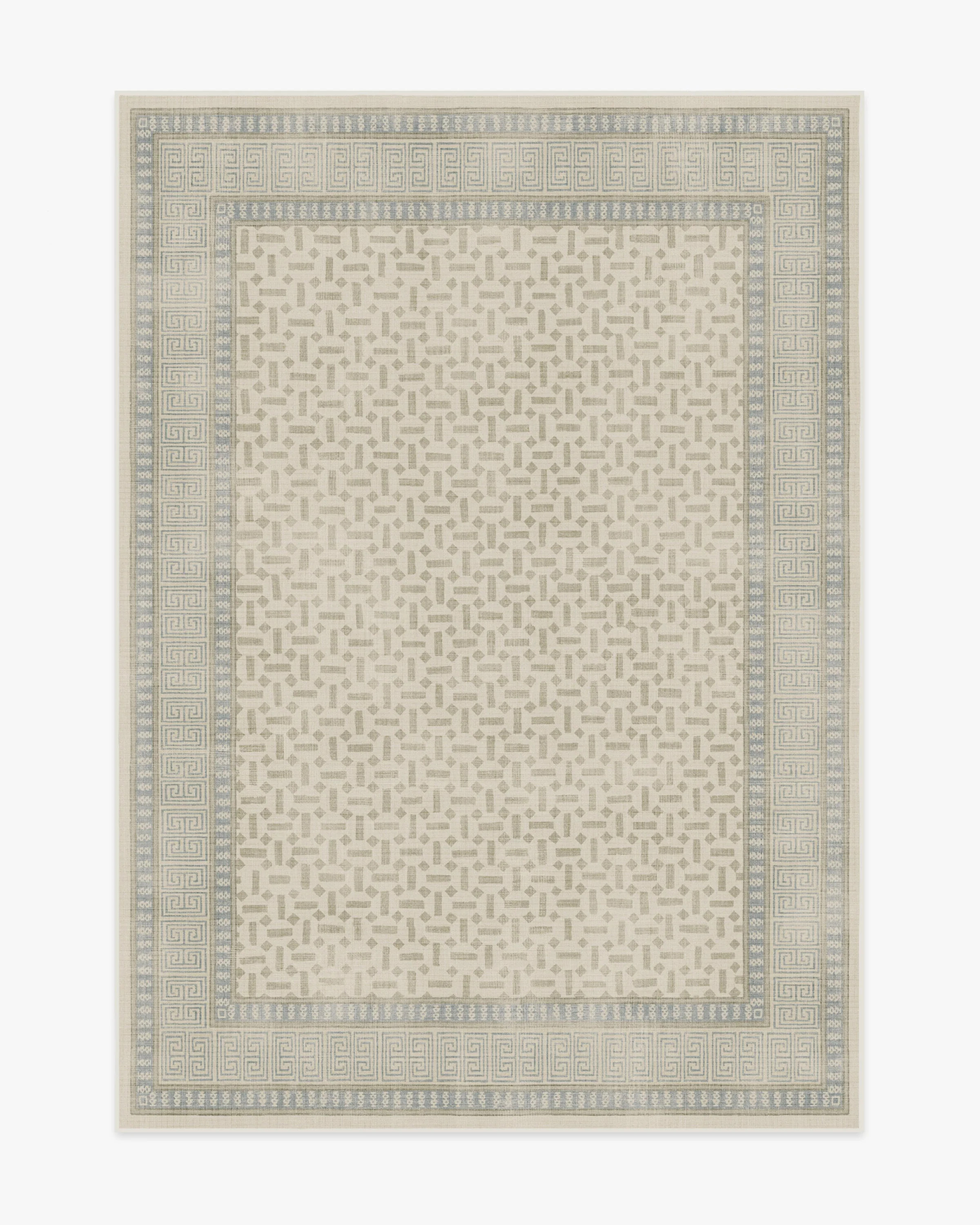 Kairos Ivory & Blue Rug | Ruggable | Ruggable