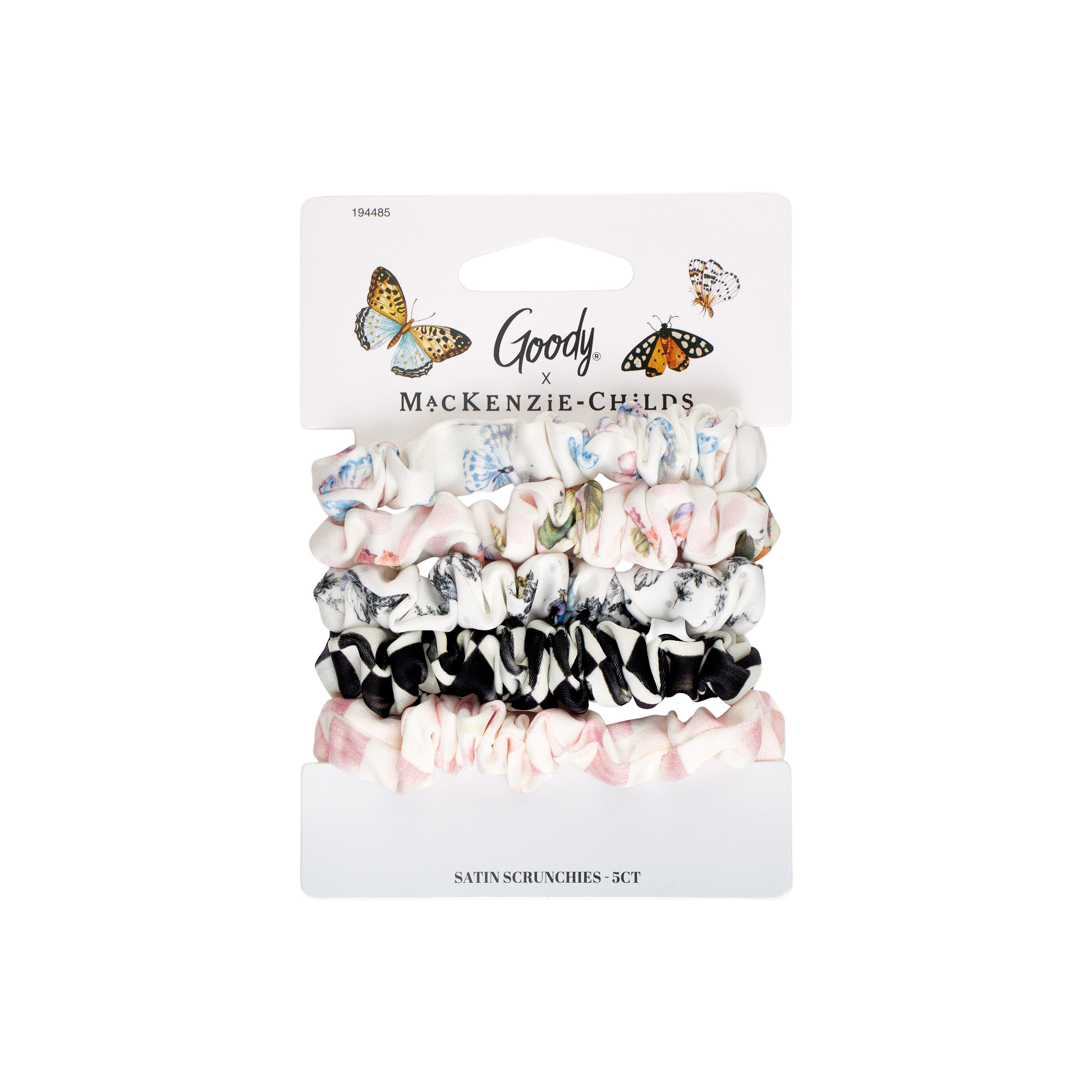 MC x Goody Skinny Satin Scrunchies 5CT | MacKenzie-Childs