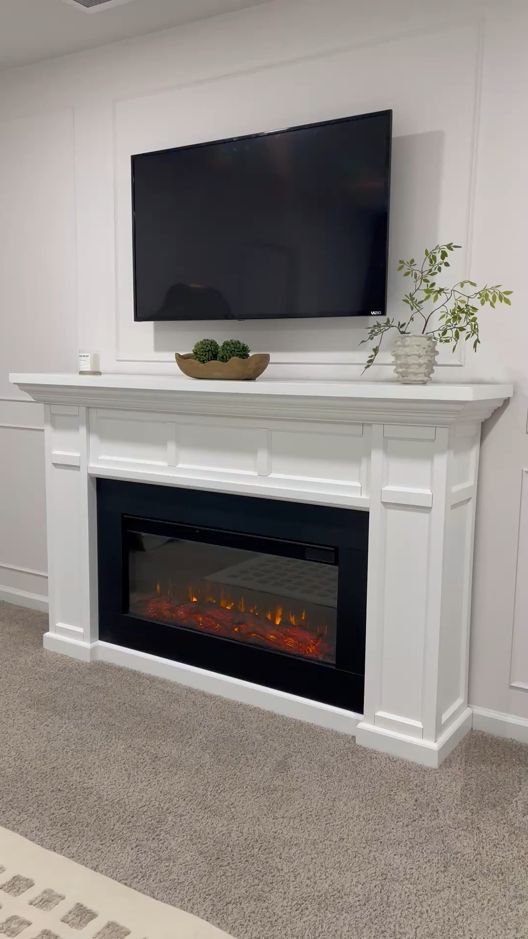 Bedroom fireplace decor 

#LTKHome #LTKOver40 #LTKSeasonal