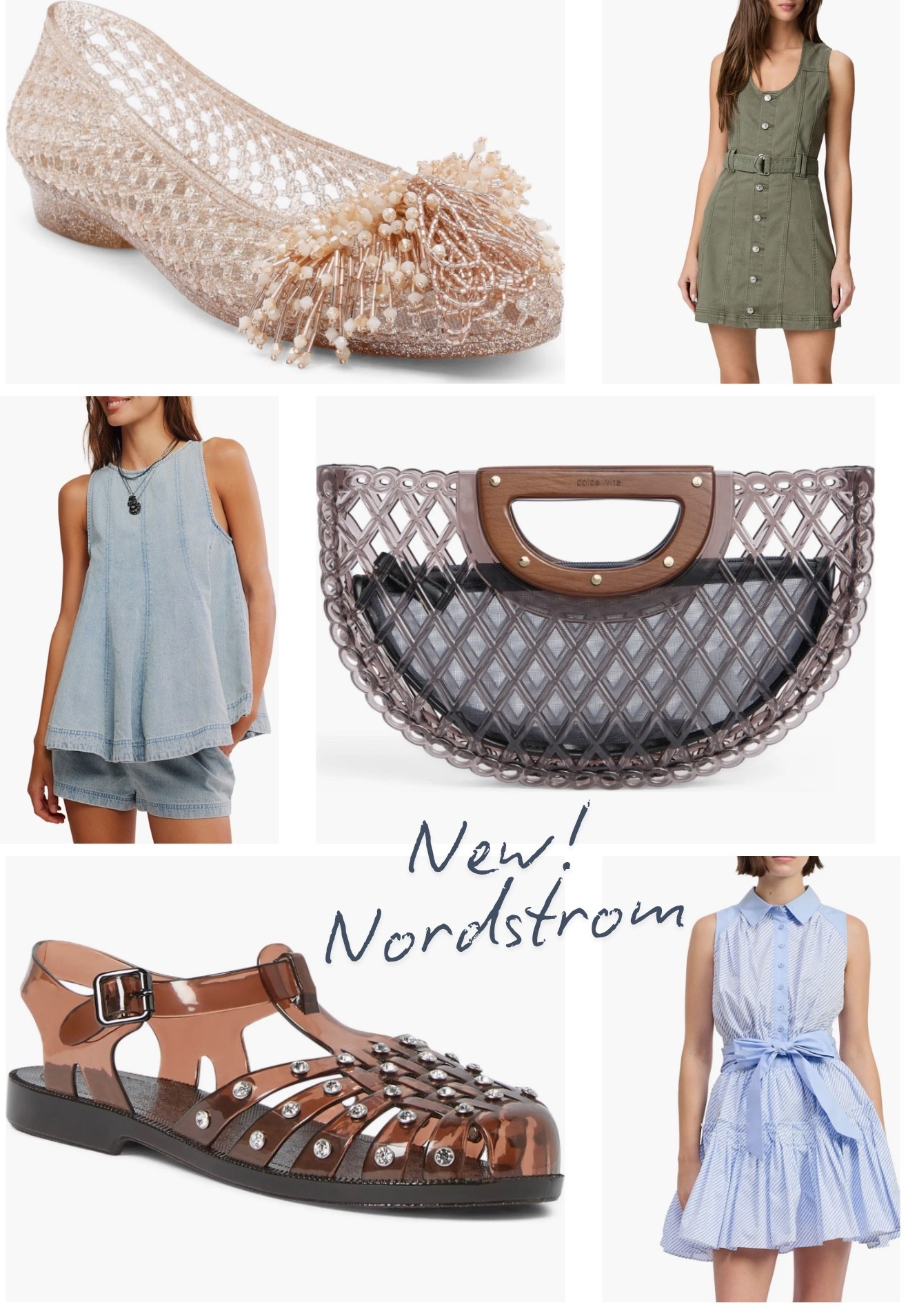 New for spring ☀️ 

Spring dresses
Jelly shoes
Spring bag 

#LTKSeasonal