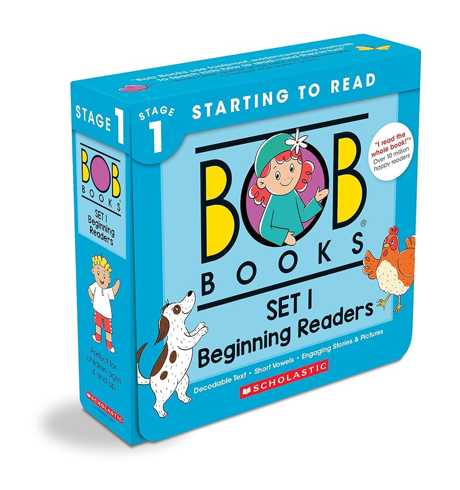 Bob Books - Set 1: Beginning Readers Box Set | Phonics, Ages 4 and up, Kindergarten (Stage 1: Sta... | Amazon (US)