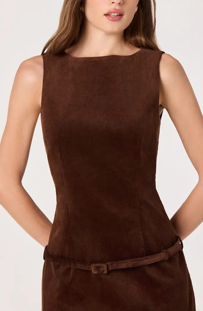 Sleeveless Corduroy Minidress | Nordstrom