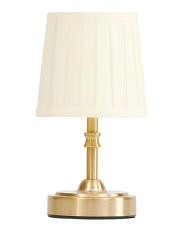 11in Rechargeable Mini Fabric Shade Task Lamp | TJ Maxx