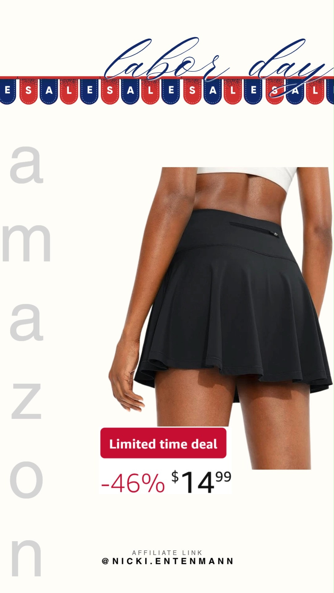 Serve sporty charm with SANTINY Pleated Tennis Skirt featuring 4 pockets for convenience and modern flair. Perfect for workouts or casual days, it blends style, comfort, and confidence effortlessly. #santiny #pleatedskirt #tennisskirt #athleticwear #fitnessfashion #styleessentials #ootdfashion #amazonfinds #shoppingdeal #modernliving 🎾👟✨ 

 #LTKootd #LTKActive #LTKSaleAlert