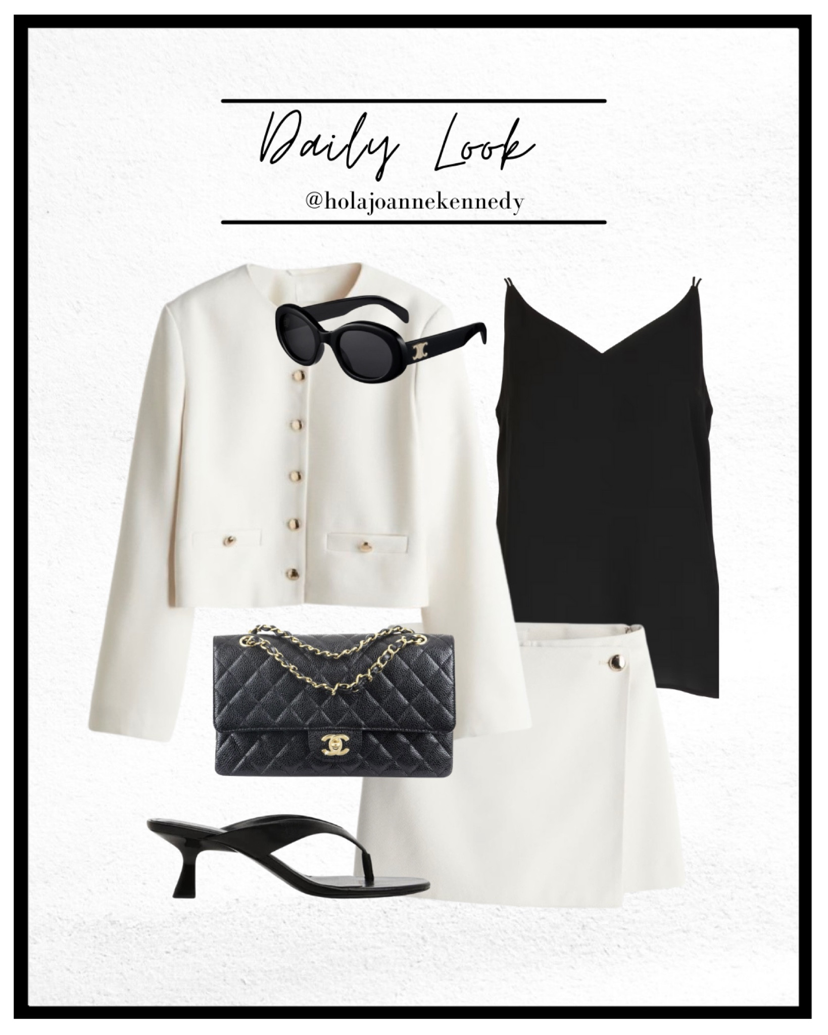 skirt suit, short suit, cream outfit idea, neutral outfit inspo, black toe post heels, neutral outfits, monochrome outfit, old money outfit idea, black and white outfit idea 

#LTKeurope #LTKstyletip #LTKuk