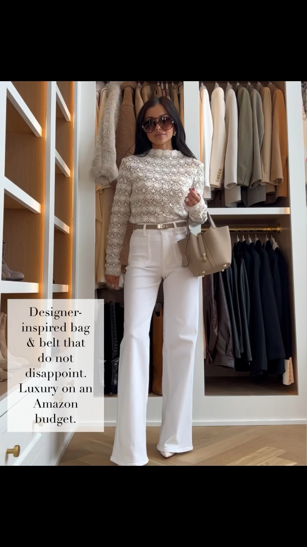 Designer inspired bag and belt that do not disappoint. Giving luxury energy on an Amazon budget with clean lines, polished hardware, and that timeless minimalist look that instantly elevates any outfit. The easiest way to add a high end feel to your everyday style without the splurge.

Zara lace top - wearing an XS
Frame Jeans - wearing a 24, runs TTS

miamiamine designer inspired bag amazon luxury look for less chic belt minimalist accessories affordable luxury finds elevated everyday style polished wardrobe staples quiet luxury aesthetic budget friendly fashion

#LTKWorkwear #LTKspring #LTKspringtrends