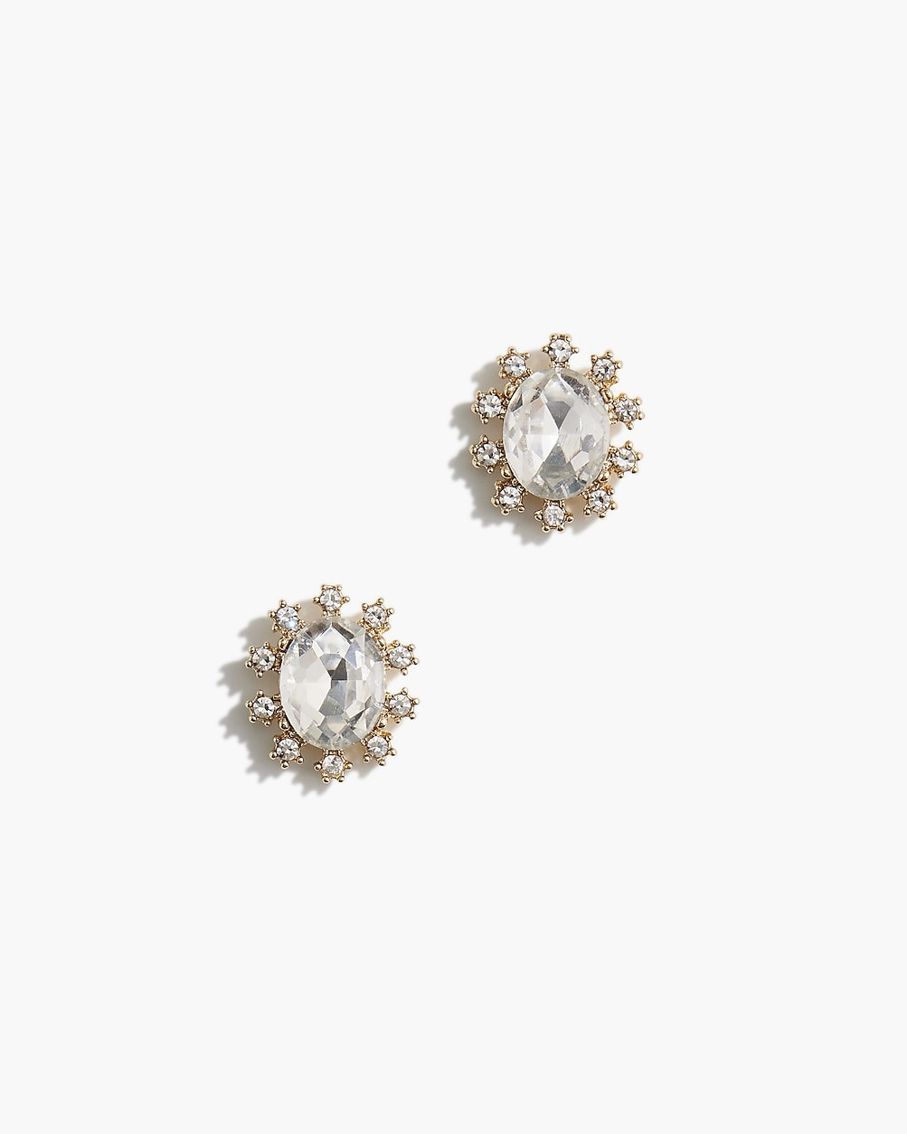 Oval gem earrings | J.Crew Factory