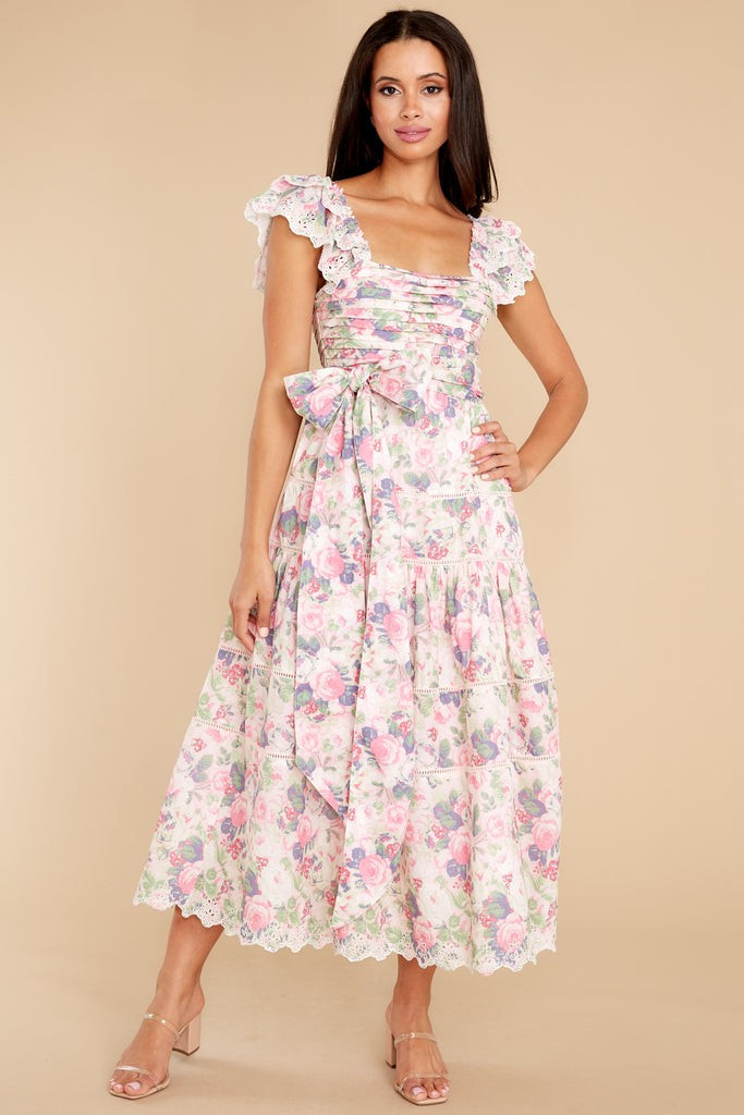 Harlyn Veiled Kiss Midi Dress | Red Dress 