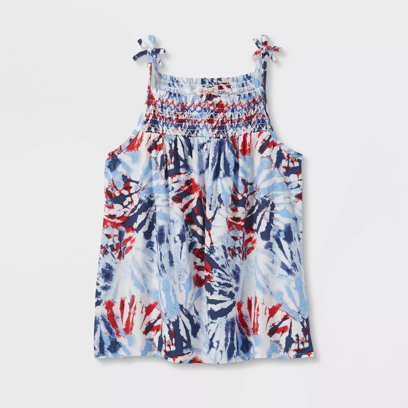 Girls' Americana Smocked Tank Top - Cat & Jack™ | Target
