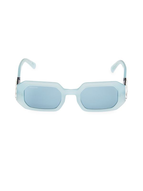 50MM Swarovski Crystal Rectangle Sunglasses | Saks Fifth Avenue OFF 5TH