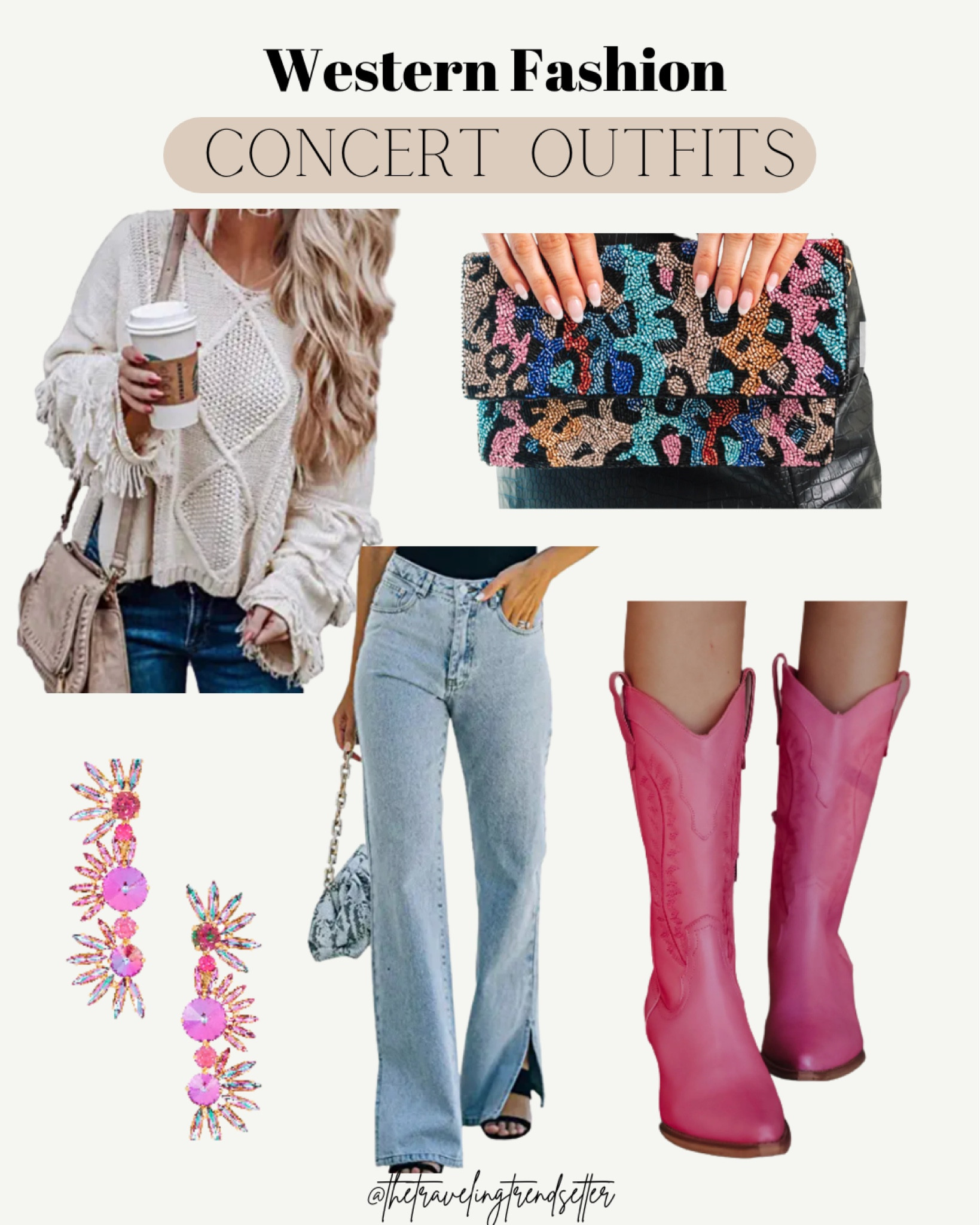 Western fashion - pink boots - cowgirl boots - earrings - amazon -amazon fashion - sweater - jeans - amazon finds - concert outfits - festival - rodeo 

#LTKsalealert #LTKstyletip #LTKshoecrush