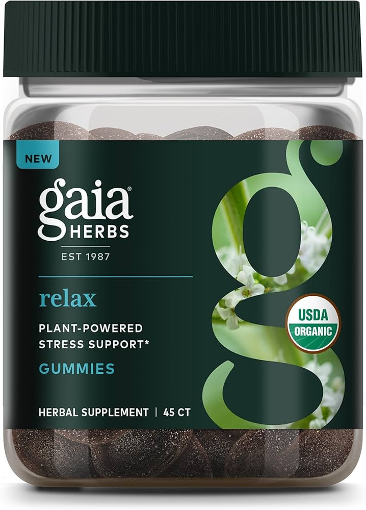 Gaia Herbs Relax Gummies - Supports Calm Feelings - with Organic Apple Juice & Lemon Juice Concen... | Amazon (US)