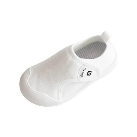 eileial Toddler Boys Girls Sneaker Slip on Shoes Kids Lightweight Breathable Walking Shoes White 1 | Walmart (US)
