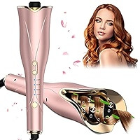 Auto Hair Curler, Automatic Curling Iron Wand with 1" Large Rotating Barrel & 4 Temps & 3 Timer Sett | Amazon (US)