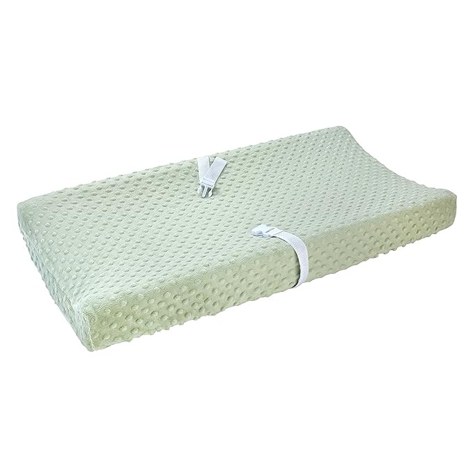 Carter's Changing Pad Cover Plush Velboa Bubble Dot - Sage | Amazon (US)
