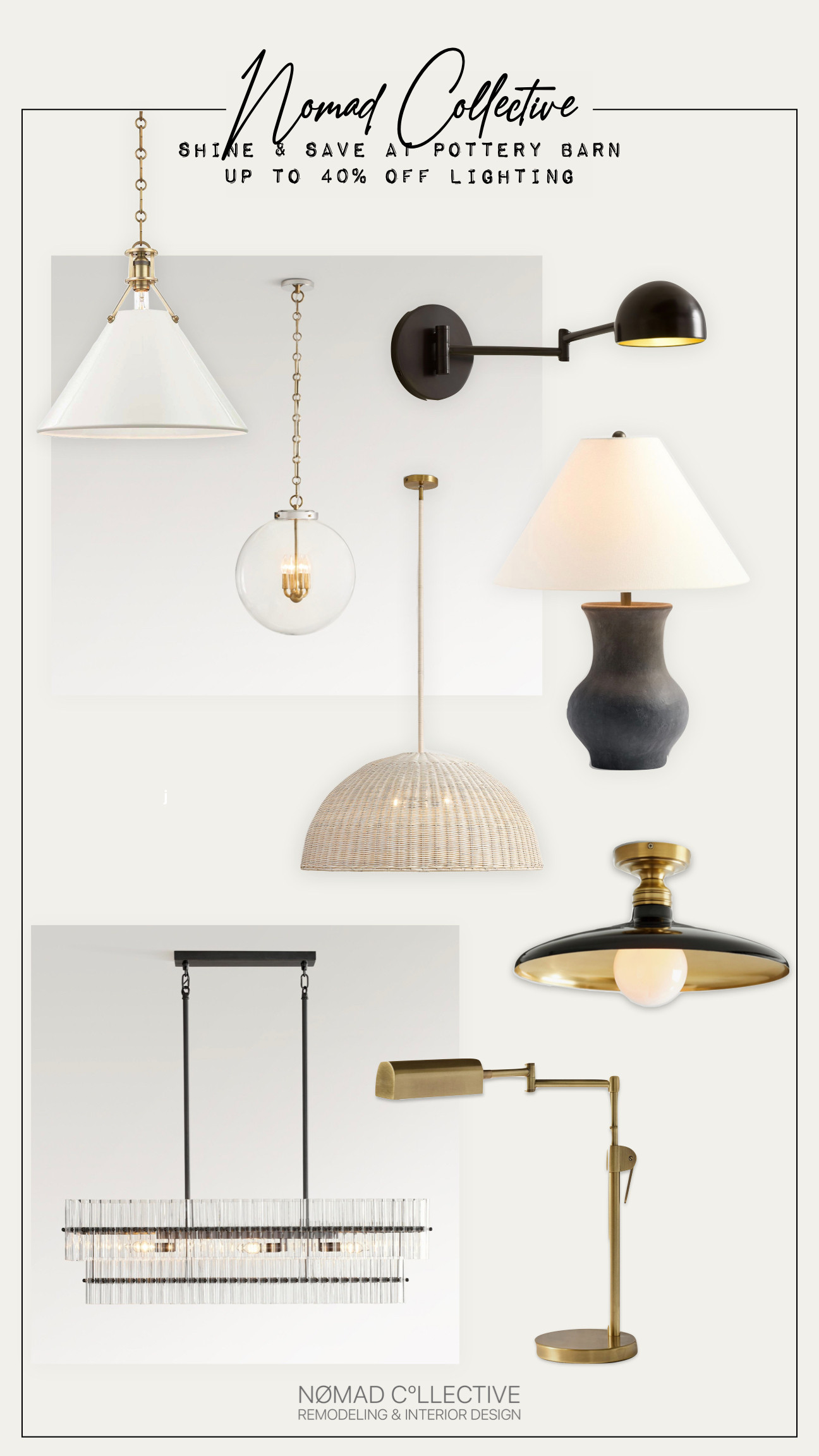 Pottery Barn's Memorial Day Sale is the perfect time to brighten up your home with up to 40% off lighting. Whether you're looking to add a statement piece or a soft glow, you'll find stylish options to enhance any room. 

 #LTKHome #LTKSaleAlert #LTKStyleTip