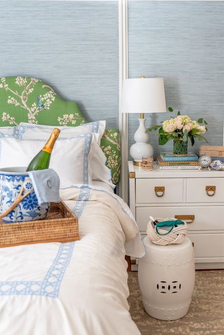 Our pair of white gourd lamps and grasscloth wallpaper are on sale. All room details linked too.

White lamps, gourd lamps, usb charging lamps, phone charging lamps, blue grasscloth wallpaper, peel and stick wallpaper, chinoiserie headboard, upholster headboard, Wayfair, blue and white bedding, bedroom

#LTKsalealert #LTKSale #LTKhome