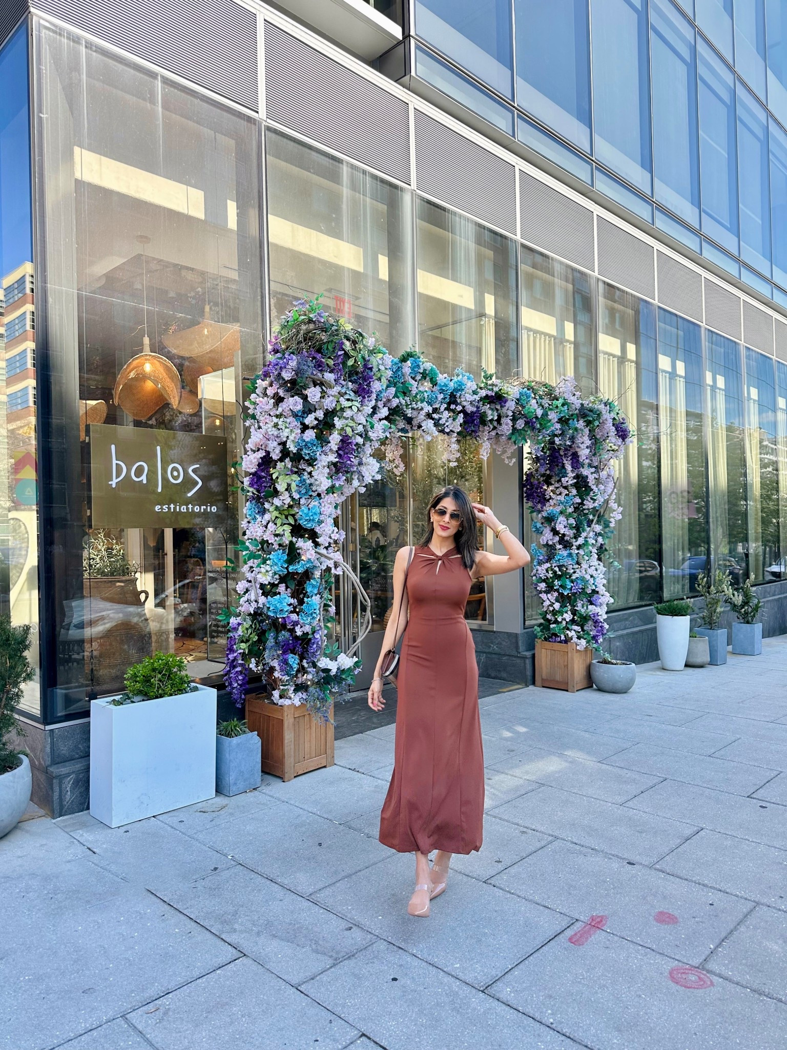 Comfy and fitted H&M maxi dress🤎