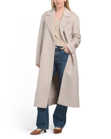 Wool Blend Tie Coat | TJ Maxx