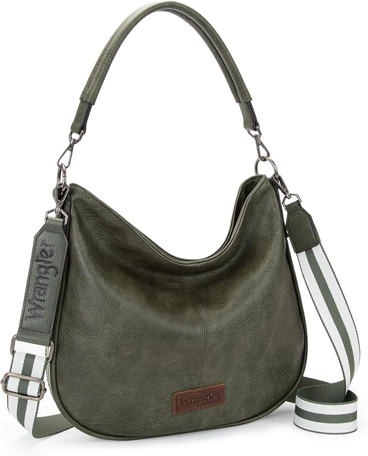 Wrangler Hobo Bags for Women Striped Cotton Ribbon Shoulder Purses and Handbags | Amazon (US)
