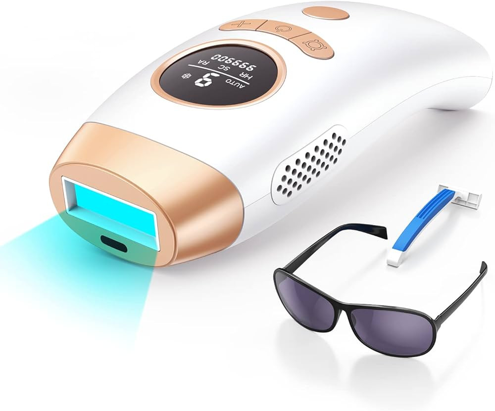 IPL Hair Removal for Women and Men, Laser Permanent 3-in-1 Face Leg Arm Back Whole Body Hair Remo... | Amazon (US)