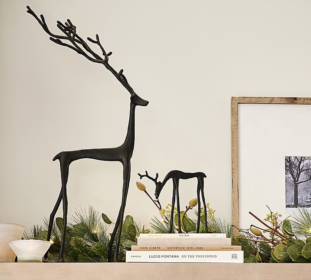 Bronze Sculpted Reindeer | Pottery Barn (US)