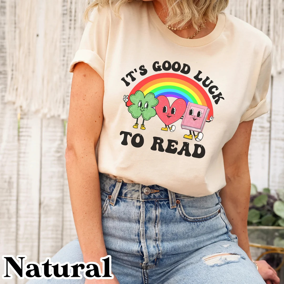 Reading shirt, St. Patrick's day librarian shirt, Reading Teacher shirt, Library tshirt, book lov... | Etsy (US)
