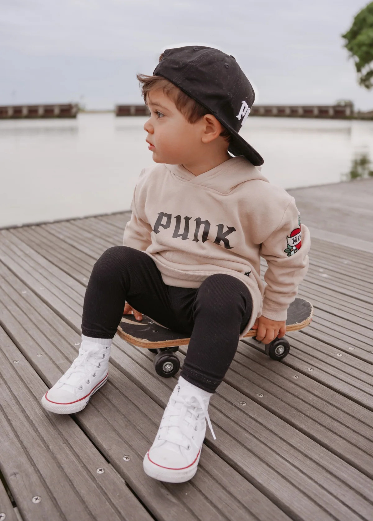 PUNK Hoodie Brown | Little Trouble